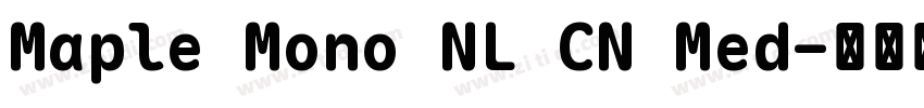 Maple Mono NL CN Med字体转换